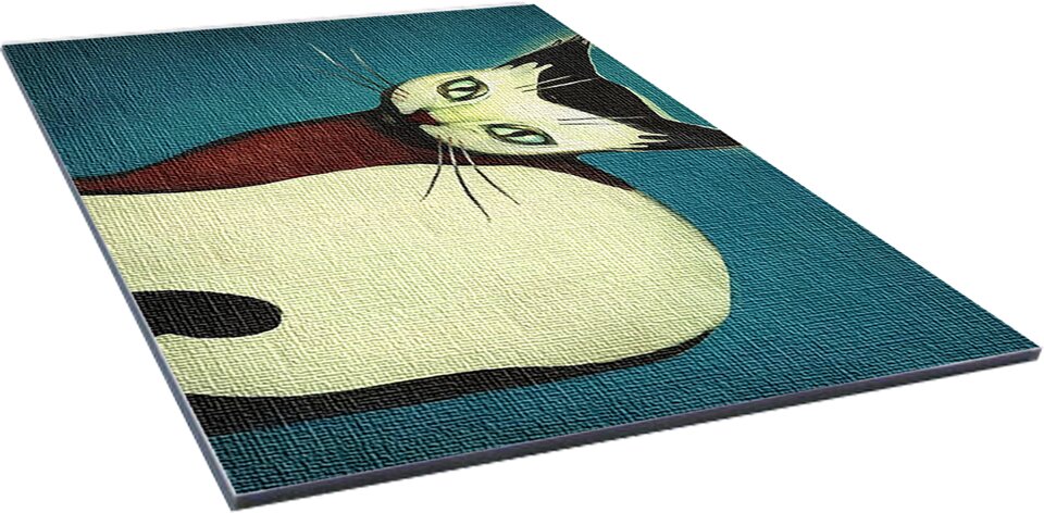 накатка холста на пенокартон