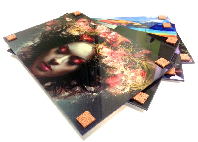 образцы печати на стекле