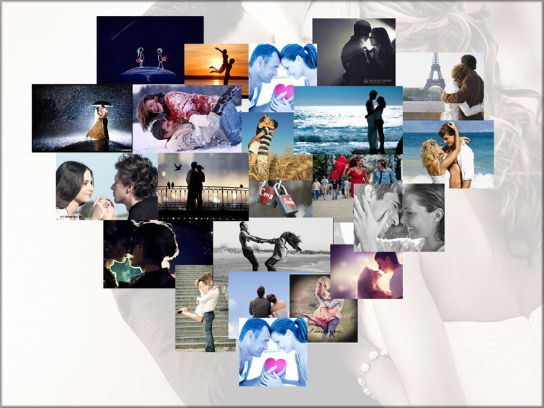 фотоколлаж сердце