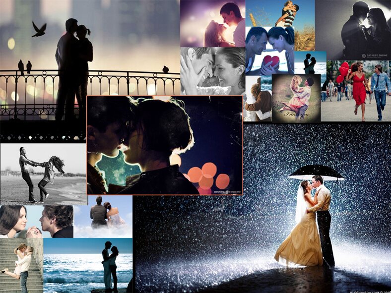 фотоколлаж для влюбленных