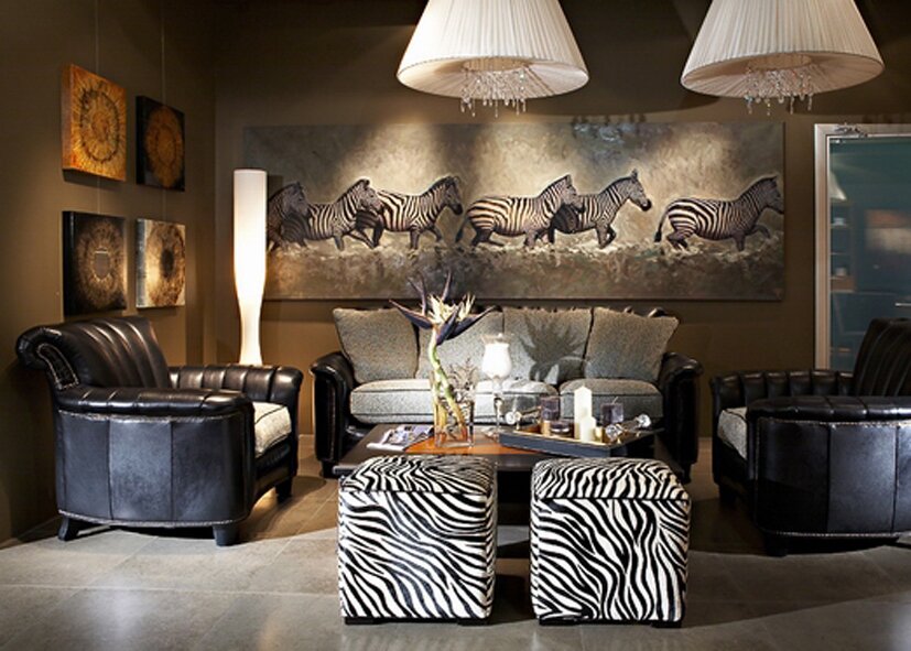 интерьерная печать на холсте